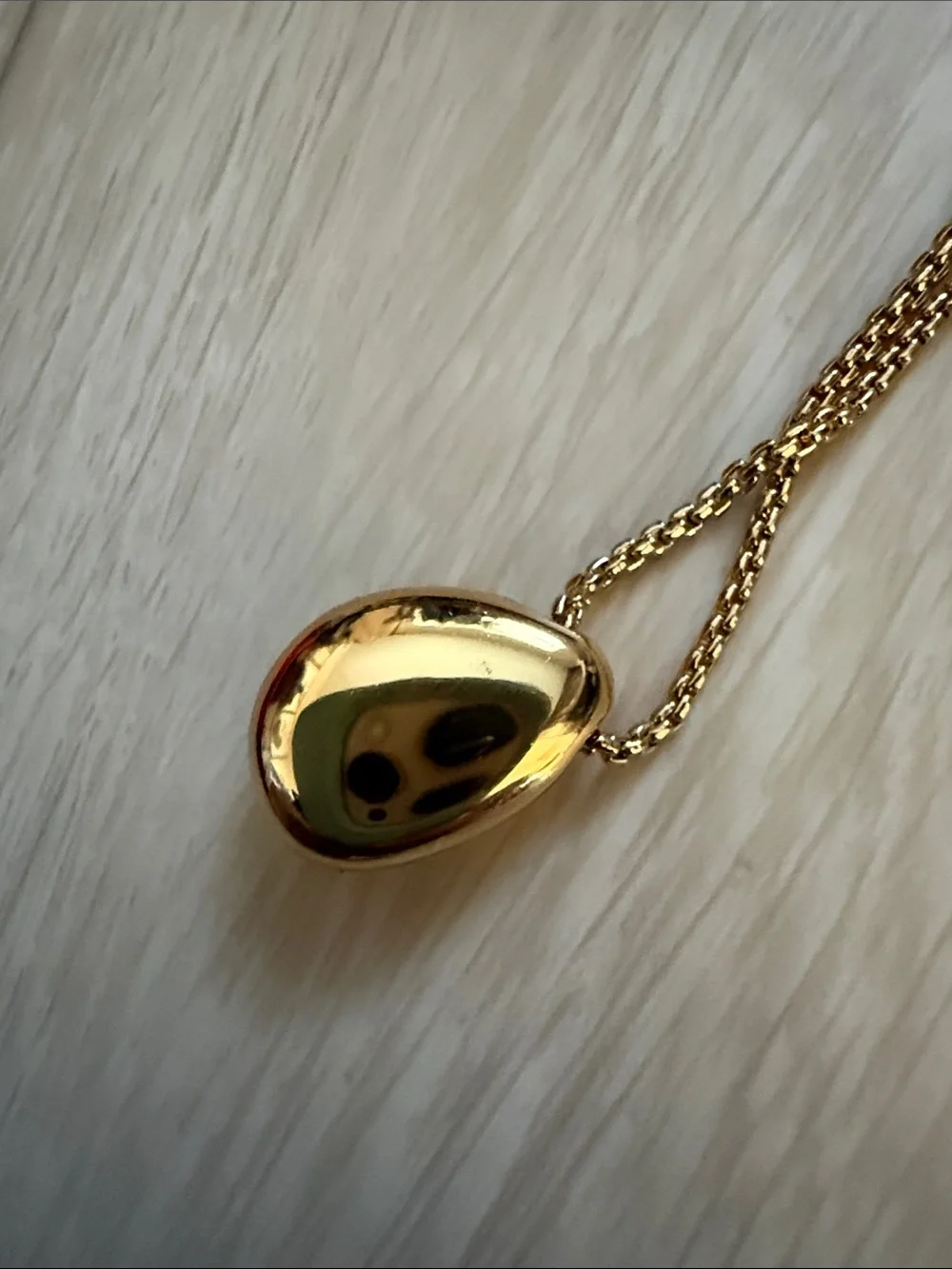 House of Harlow 1960 Gold Teardrop Pendant on Fine Chain